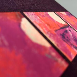 SHST hardcover, linnen, aubergine, A5, blanco, art SE - Afbeelding 2