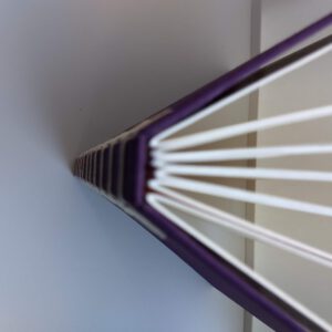 GILDE book, Secret Belgian binding notebook, purple & white - Afbeelding 5