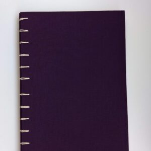 GILDE book, Secret Belgian binding notebook, purple & white