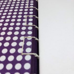 GILDE book, Secret Belgian binding notebook, purple & white - Afbeelding 4