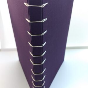 GILDE book, Secret Belgian binding notebook, purple & white - Afbeelding 3