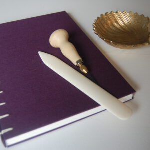 GILDE book, Secret Belgian binding notebook, purple & white - Afbeelding 2