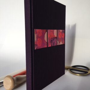 SHST hardcover, linnen, aubergine, A5, blanco, art SE