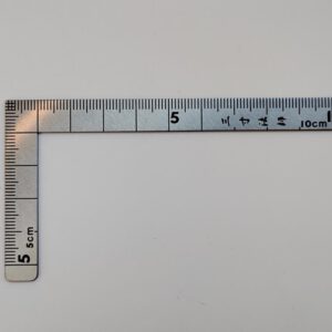 Stainless steel square ruler mini