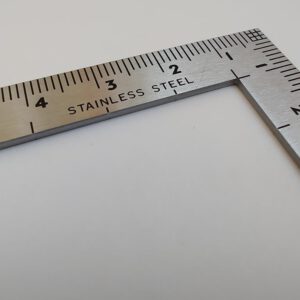 Stainless steel square ruler mini - Afbeelding 3