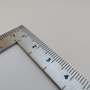 Stainless steel square ruler mini - Afbeelding 5