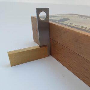 Stainless steel square with brass sole - Afbeelding 2