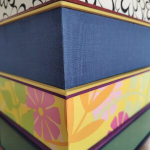Clamshell box, blue flowers - Afbeelding 5