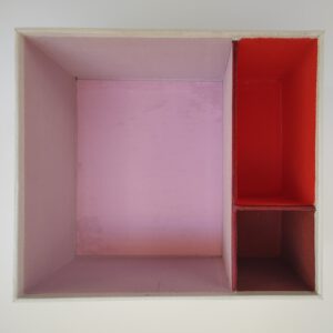 Keepsake box, white with shades of red - Afbeelding 4
