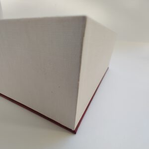 Keepsake box, white with shades of red - Afbeelding 2