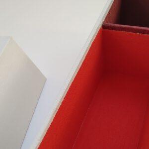 Keepsake box, white with shades of red - Afbeelding 3