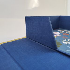 Clamshell box, blue flowers - Afbeelding 2