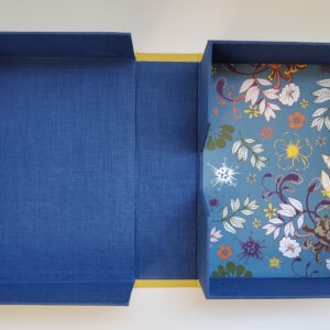 Clamshell box, blue flowers - Afbeelding 3