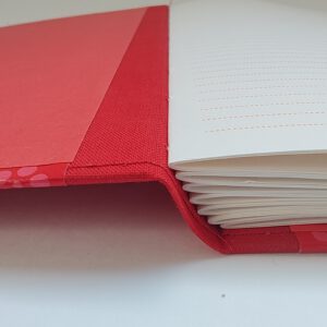 GILDE book, longstitch, red with flowers - Afbeelding 4
