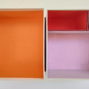 Keepsake box, white with shades of red - Afbeelding 5