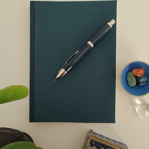 GILDE book, sewnboard binding, teal - Afbeelding 4
