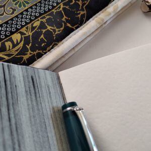 GILDE book, sewnboard binding, dark grey and green - Afbeelding 3