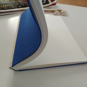 GILDE book, sewnboard binding, Royal blue and beige - Afbeelding 3