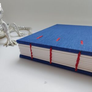 GILDE book, coptic binding notebook, blue - Afbeelding 7