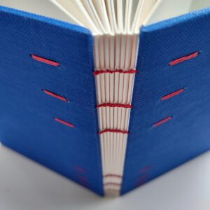 GILDE book, coptic binding notebook, blue - Afbeelding 4