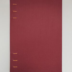 GILDE book, coptic binding notebook, dark red