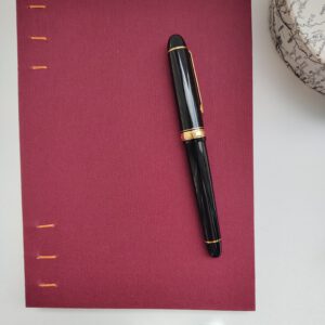 GILDE book, coptic binding notebook, dark red - Afbeelding 4