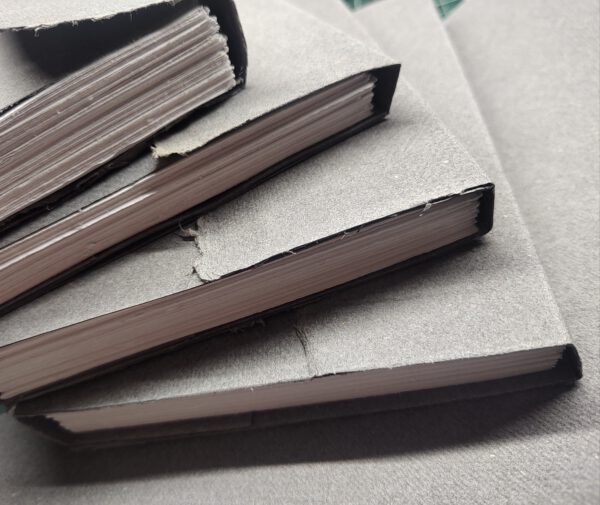 GILDE book, artist book (L) drawing paper, soft grey flap cover - Afbeelding 5