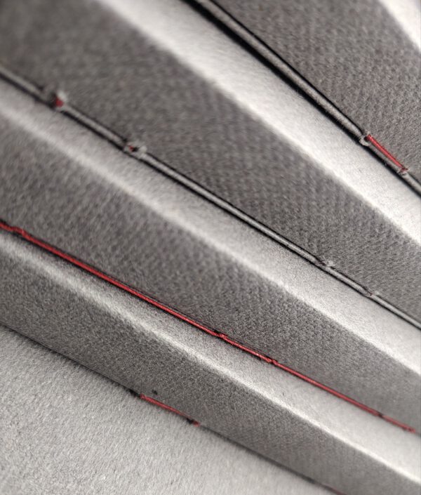 GILDE book, artist book (L) drawing paper, soft grey flap cover - Afbeelding 4