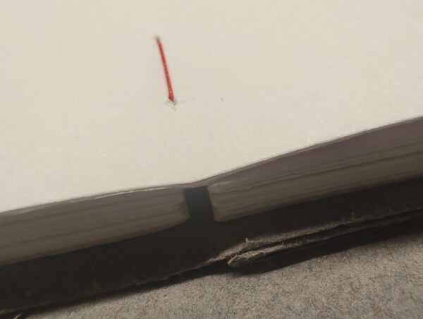 GILDE book, artist book (L) drawing paper, soft grey flap cover - Afbeelding 3
